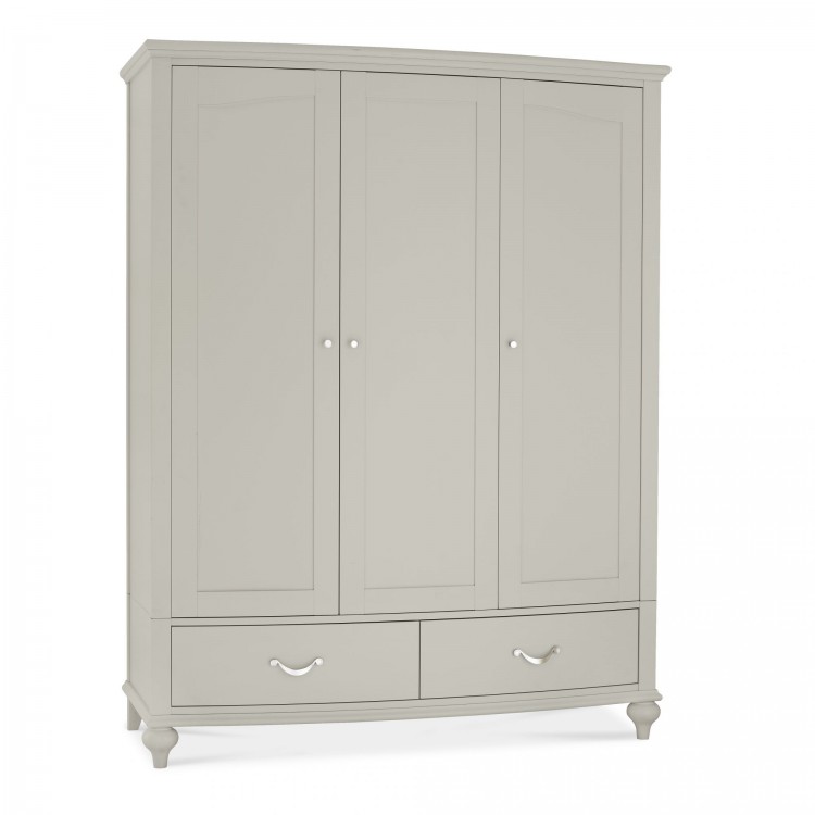 Montreux Urban Grey Painted Furniture Triple Wardrobe