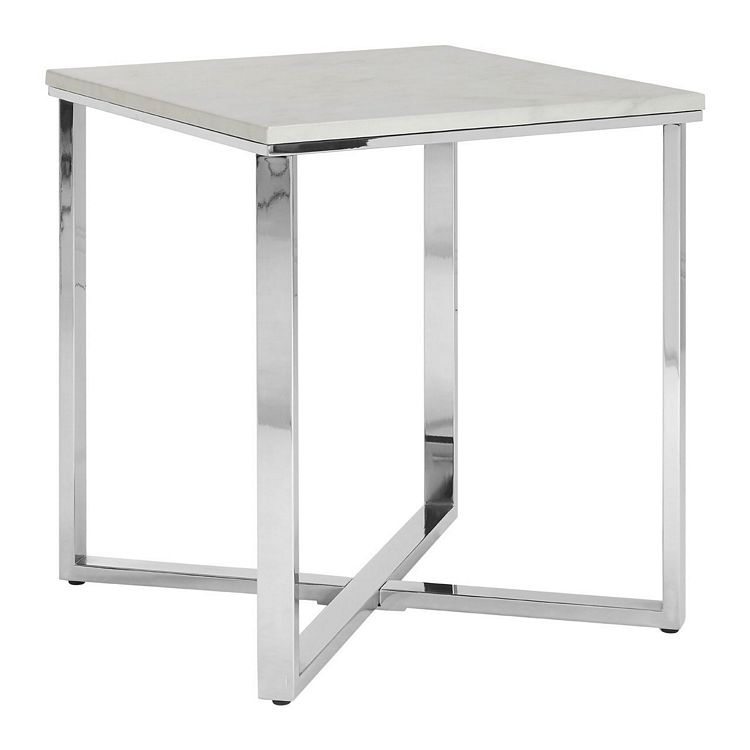 Allure Faux Marble Square End Table